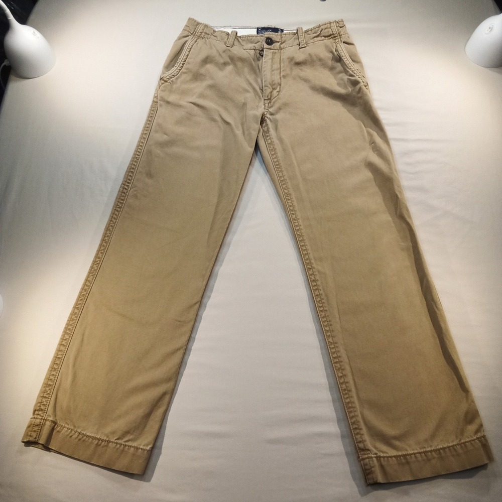American Eagle Khaki Chino Pants Men's Size 31x32 Straight Leg Casual